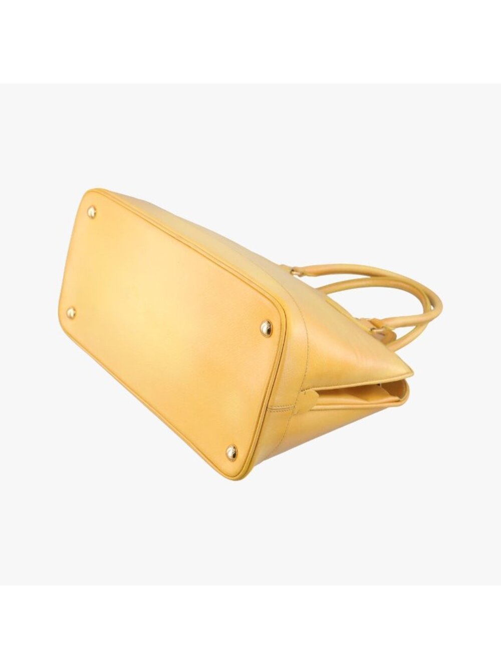 Prada Open Promenade Yellow Saffiano Patent 31 Messenger Bag - Picture 6 of 15
